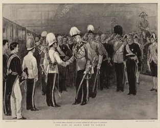 Het bezoek van de koning van Siam aan Londen